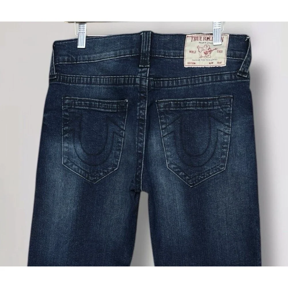 True Religion Geno Relaxed Slim Men’s W31 L34 Stretch Blue Denim Jeans